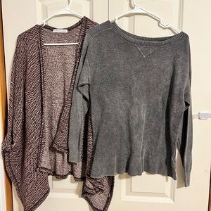 Sweater and cardigan set